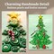 DIY Christmas Tree Button Art Canvas Kit – 8x10 Handmade Holiday Wall Art